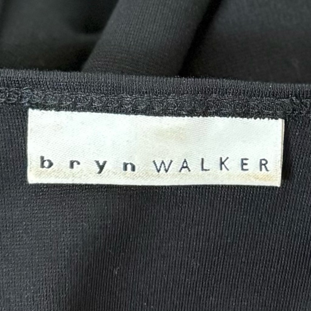 Bryn Walker Nada Black Asymmetrical Hem Long Sleeve Lagenlook Tunic Dress M - Picture 9 of 11